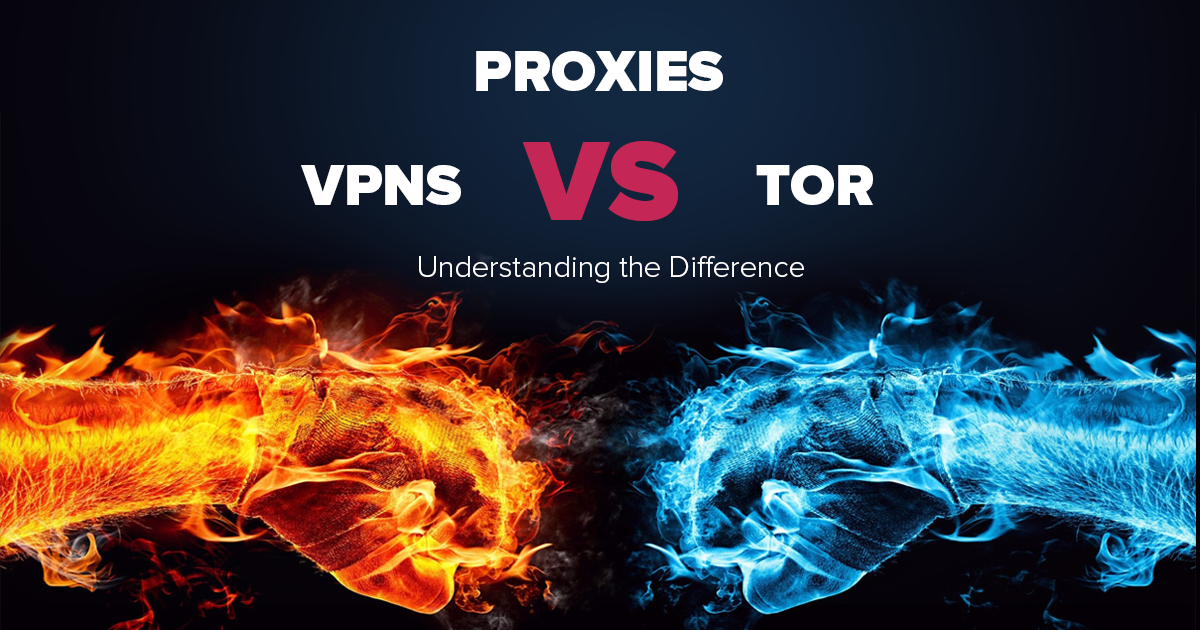 Proxy vs VPN vs Tor - Forstå forskjellen